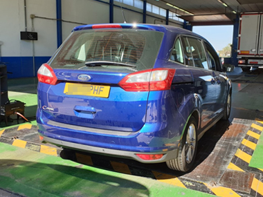 Ford Grand C-Max begins it's import test at ITV station in Murcia FOrd Grand CMax at ITV